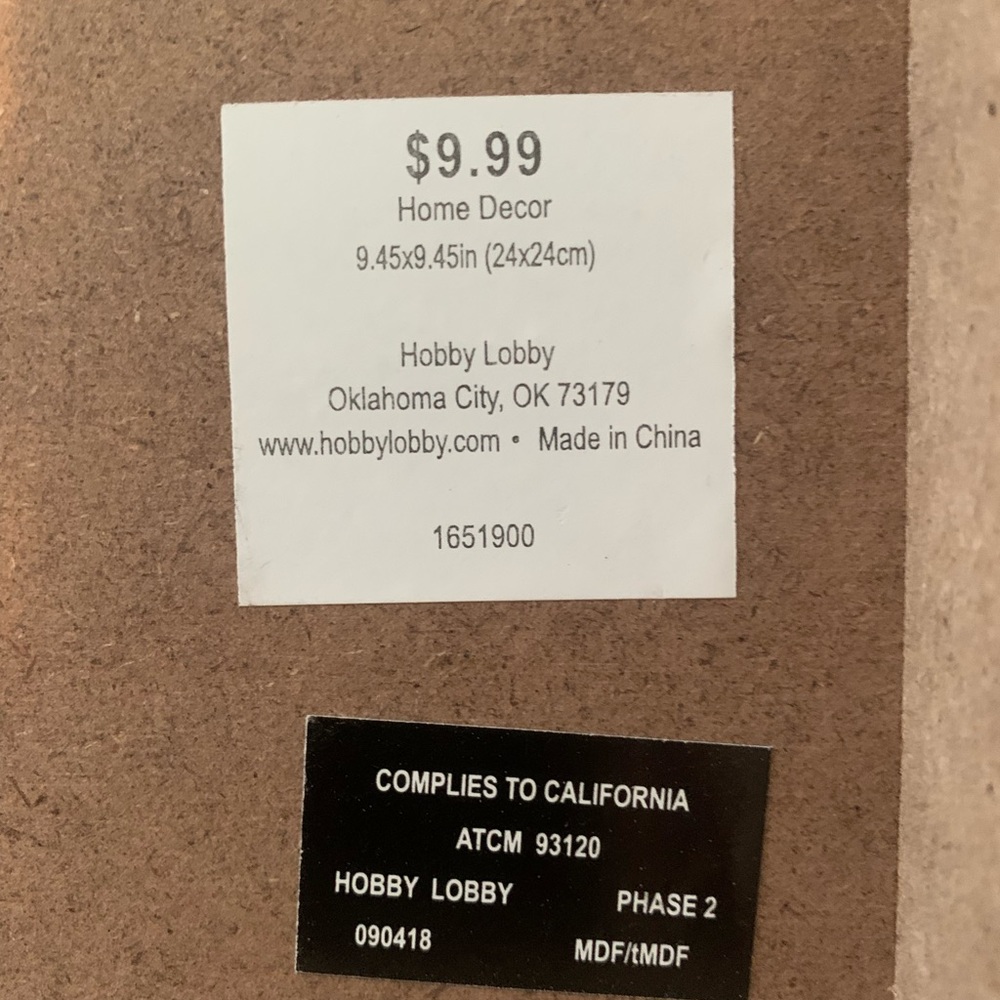 Hobby Lobby Sign - Picture 3 of 3